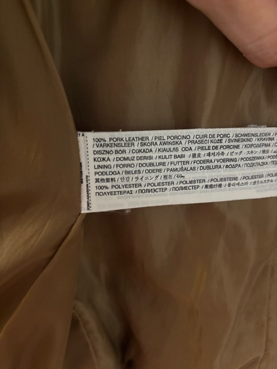 Mango Giacche: MANGO Echtleder-Bikerjacke braun – Gr. S – Usato da Geroldswil venduto da ele_7hkp 4