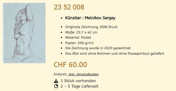 Dipinti: Liquidation !!  Original Gemälde 23 52 008 – Nuovo (secondo la descrizione) da Hagenbuch ZH venduto da Art-Agency 1