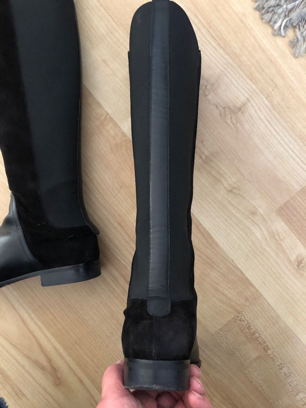 Navyboot Scarpe da donna: Schwarze Leder-Wildleder Stiefel Gr. 37 – Nuovo (secondo la descrizione) da Arlesheim venduto da leyRum4.5 4