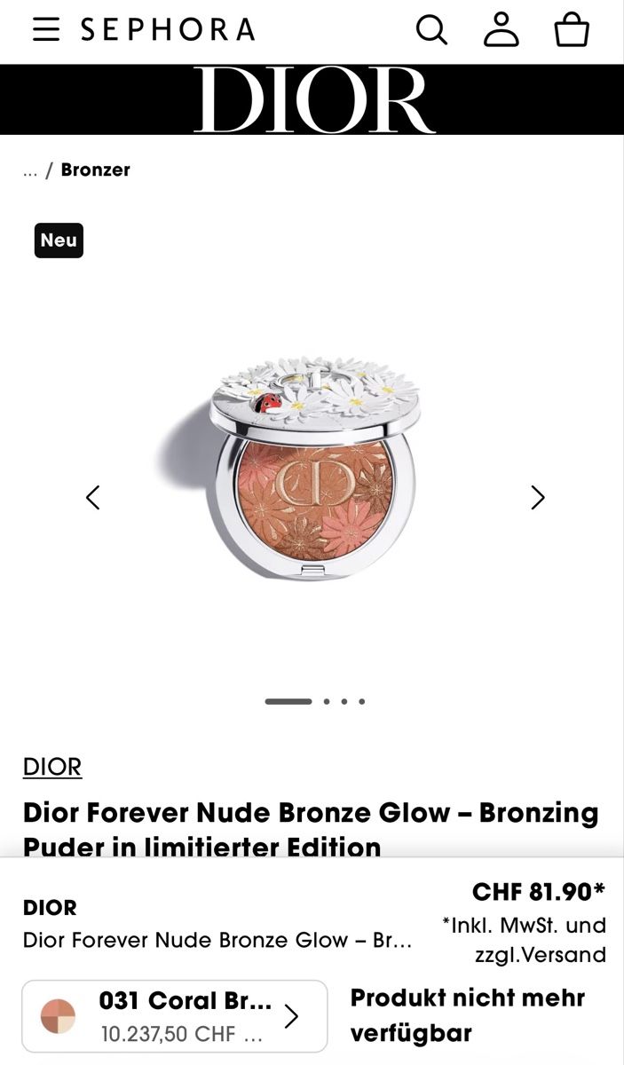 Dior Make-up: DIOR Forever Nude Bronze  limited edition – Usato da Baden venduto da Tiffany6878 1