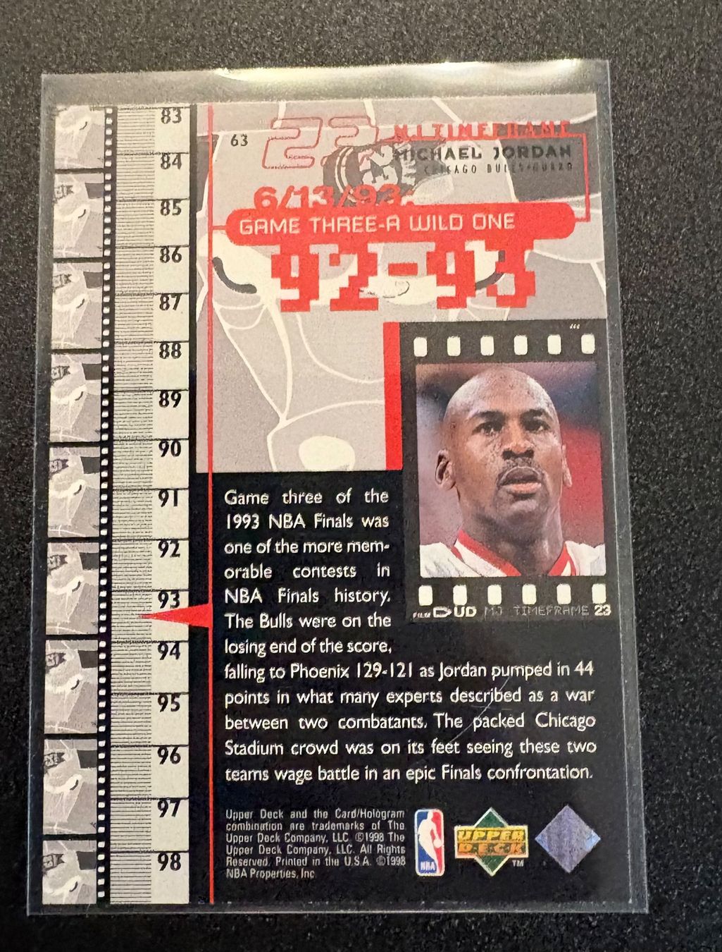Nba Sammelbilder & Trading cards: NBA Michael Jordan Upper Deck Timeframe 92/93 Card – Neu (gemäss Beschreibung) aus Muttenz von joba23 1