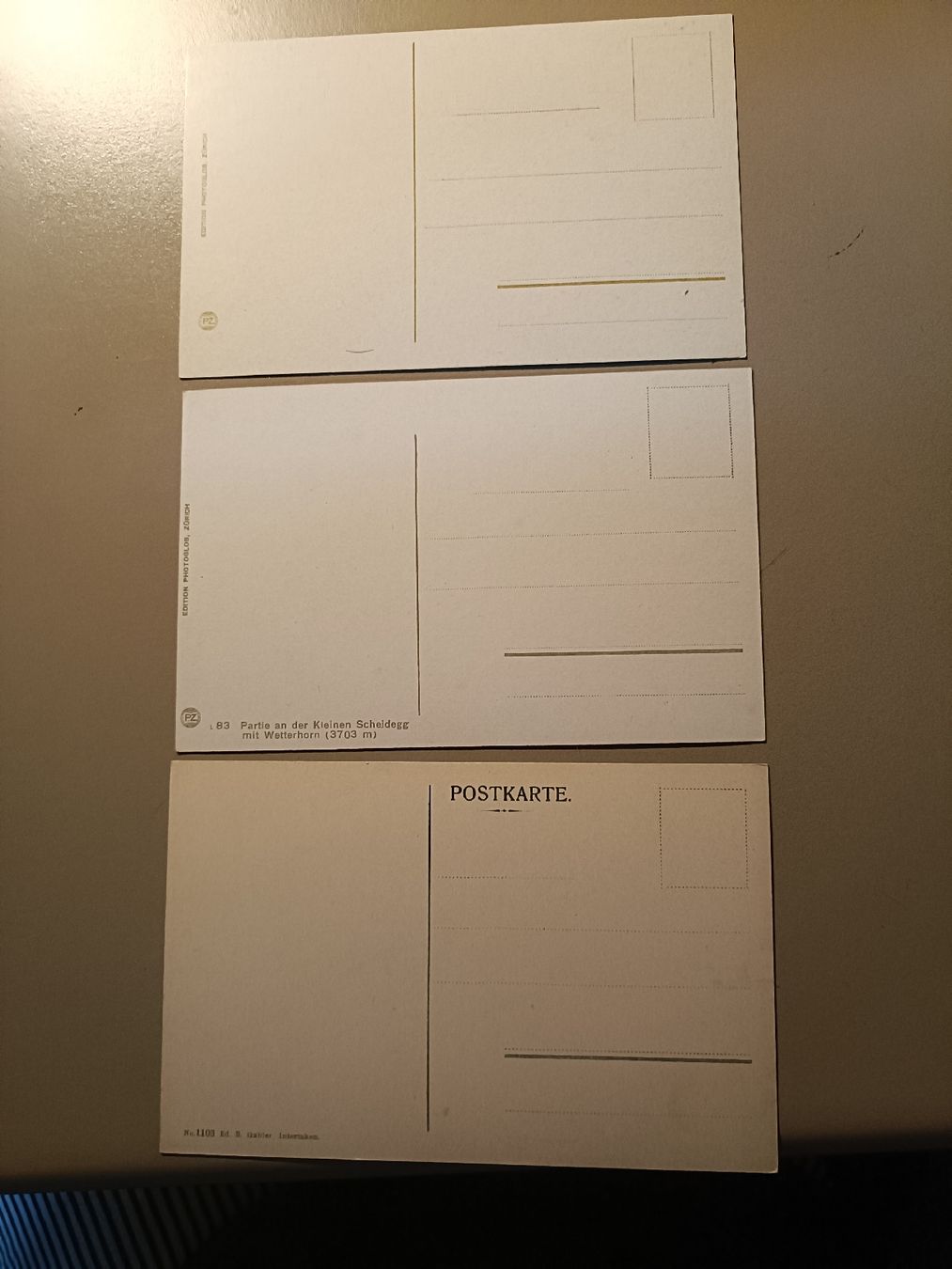 Cartoline postali: Antike Ansichtskarten, Kl. Scheidegg, Wetterhorn, Top! – Nuovo (secondo la descrizione) da Sargans venduto da Polifemo58 4