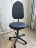 Bürostuhl blau mit Rollen höhenverstellbar 