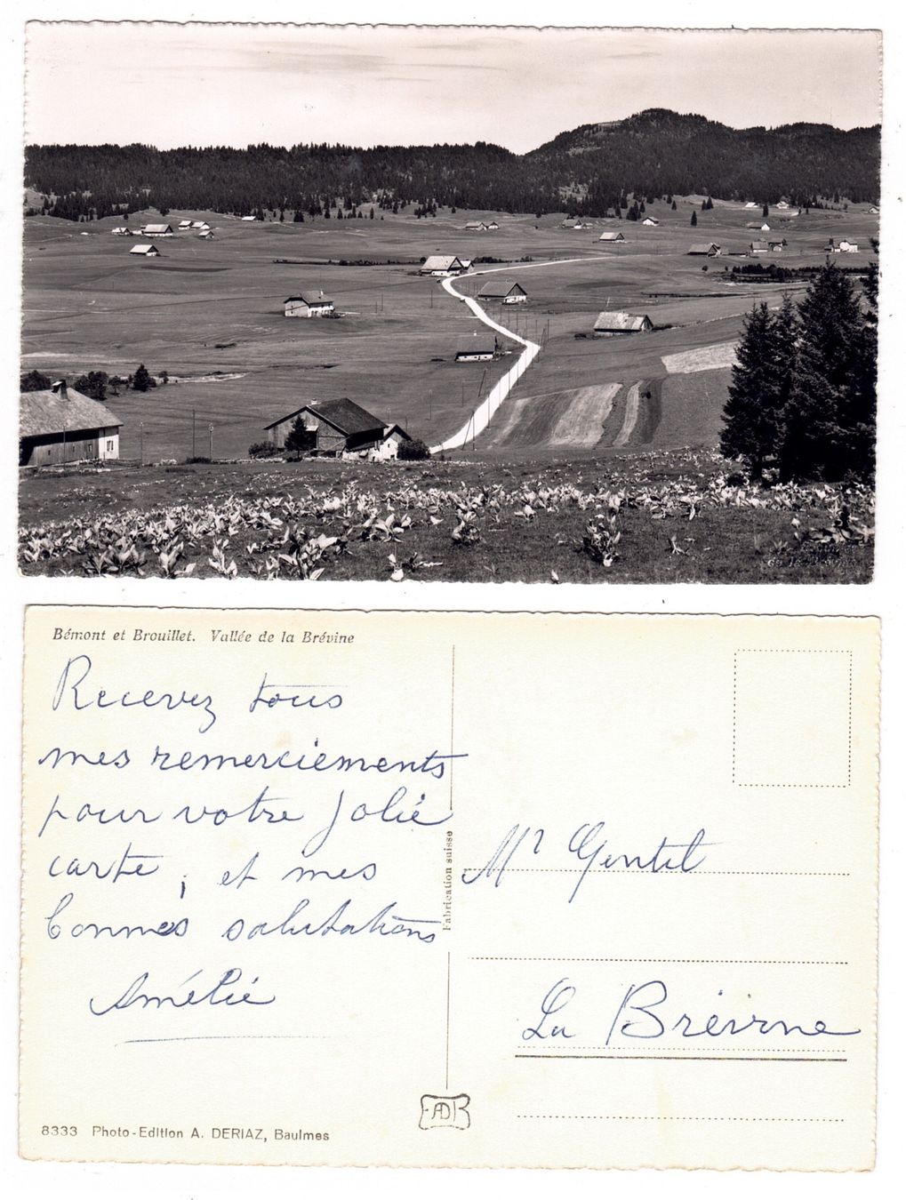 Cartoline postali: Bémont et Brouillet – Usato da La Tour-de-Peilz venduto da amjust
