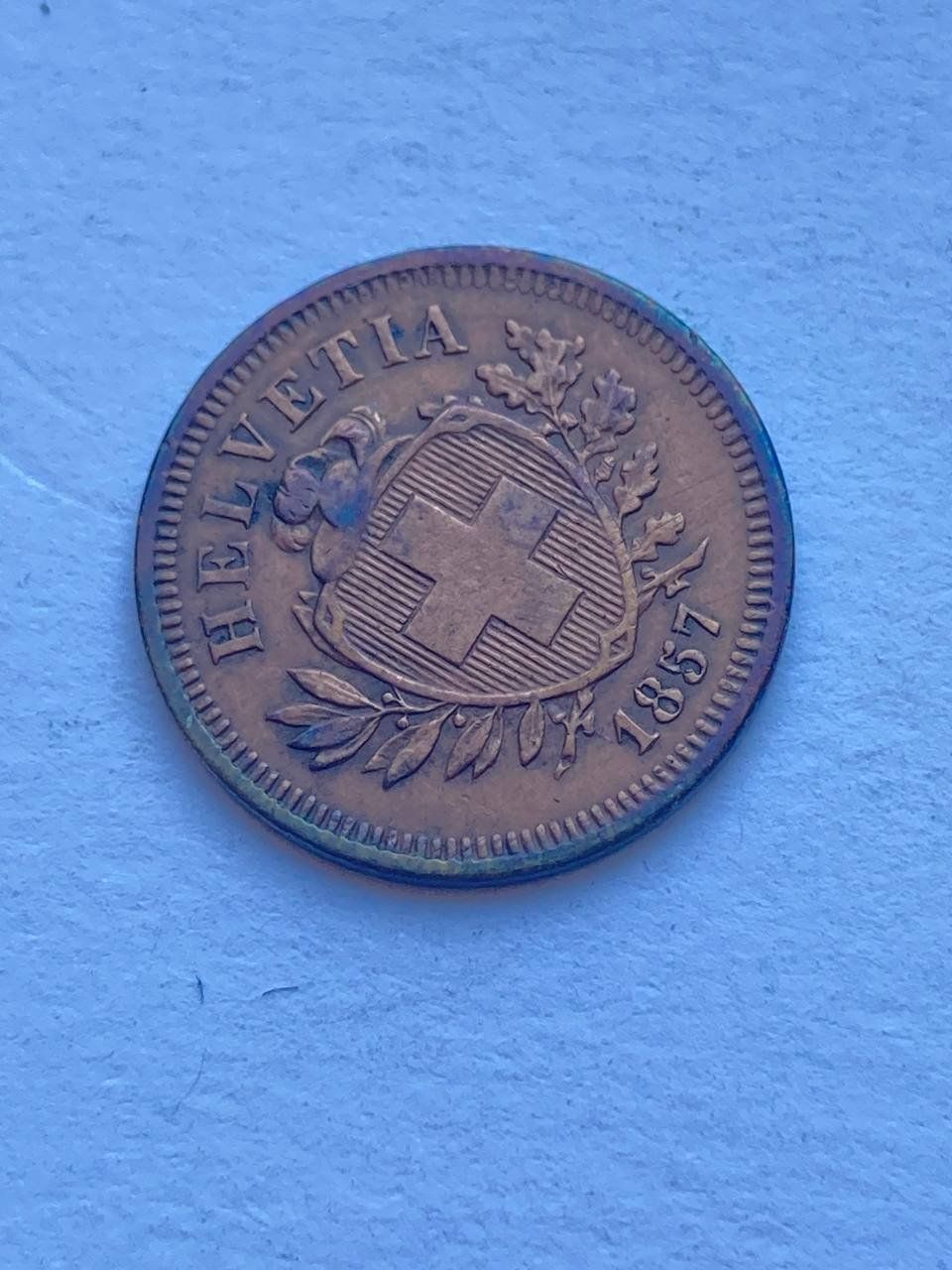 Alle Münzen: Schweiz 1 Rappen 1857 – Gebraucht aus Muralto von manueldisaba01 2
