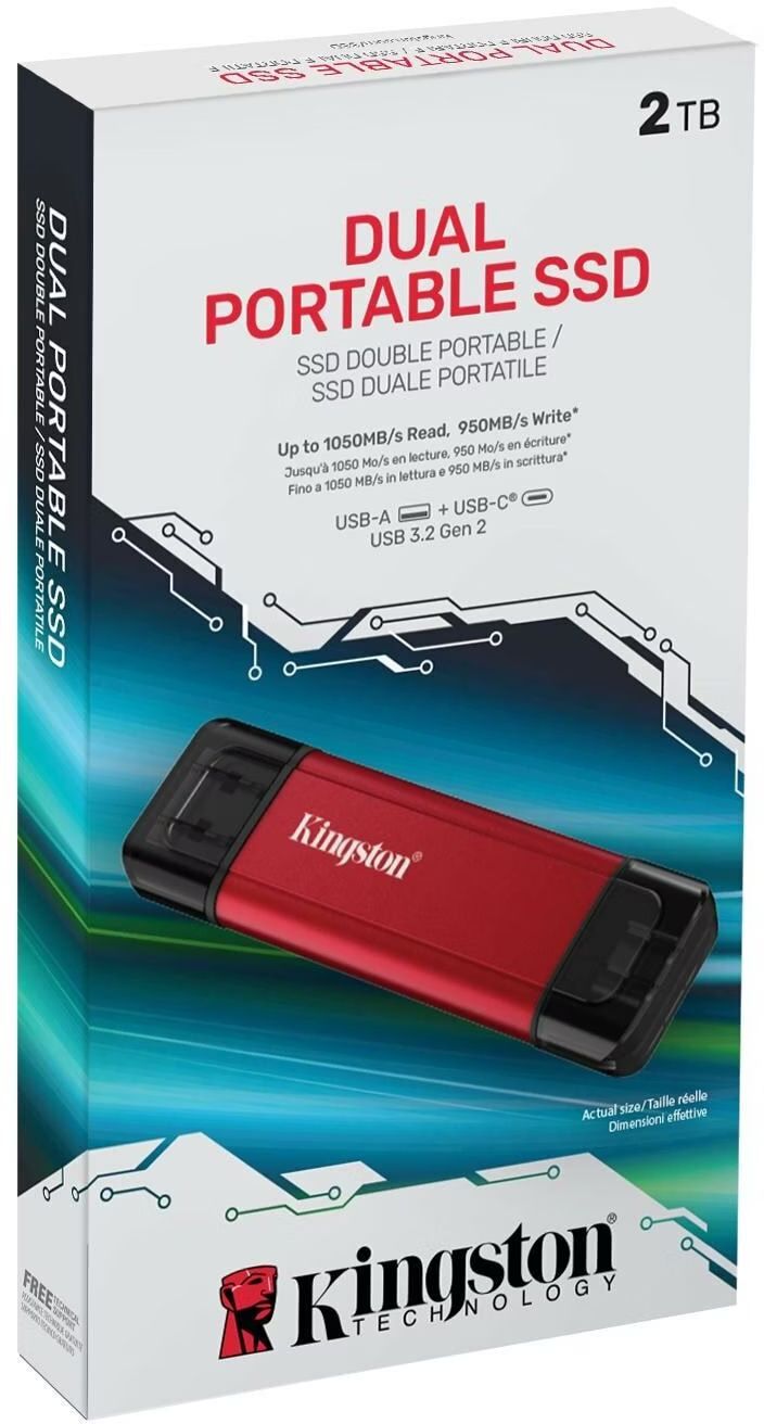 Kingston Chiavette USB: Kingston - Portable/externe duale SSD 2TB / USB-Stick – Nuovo (secondo la descrizione) da Sevelen venduto da Helios1969