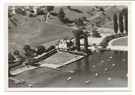 Spiez am Thunersee (BE) Hôtel du Lac - Flugaufnahme - 1957