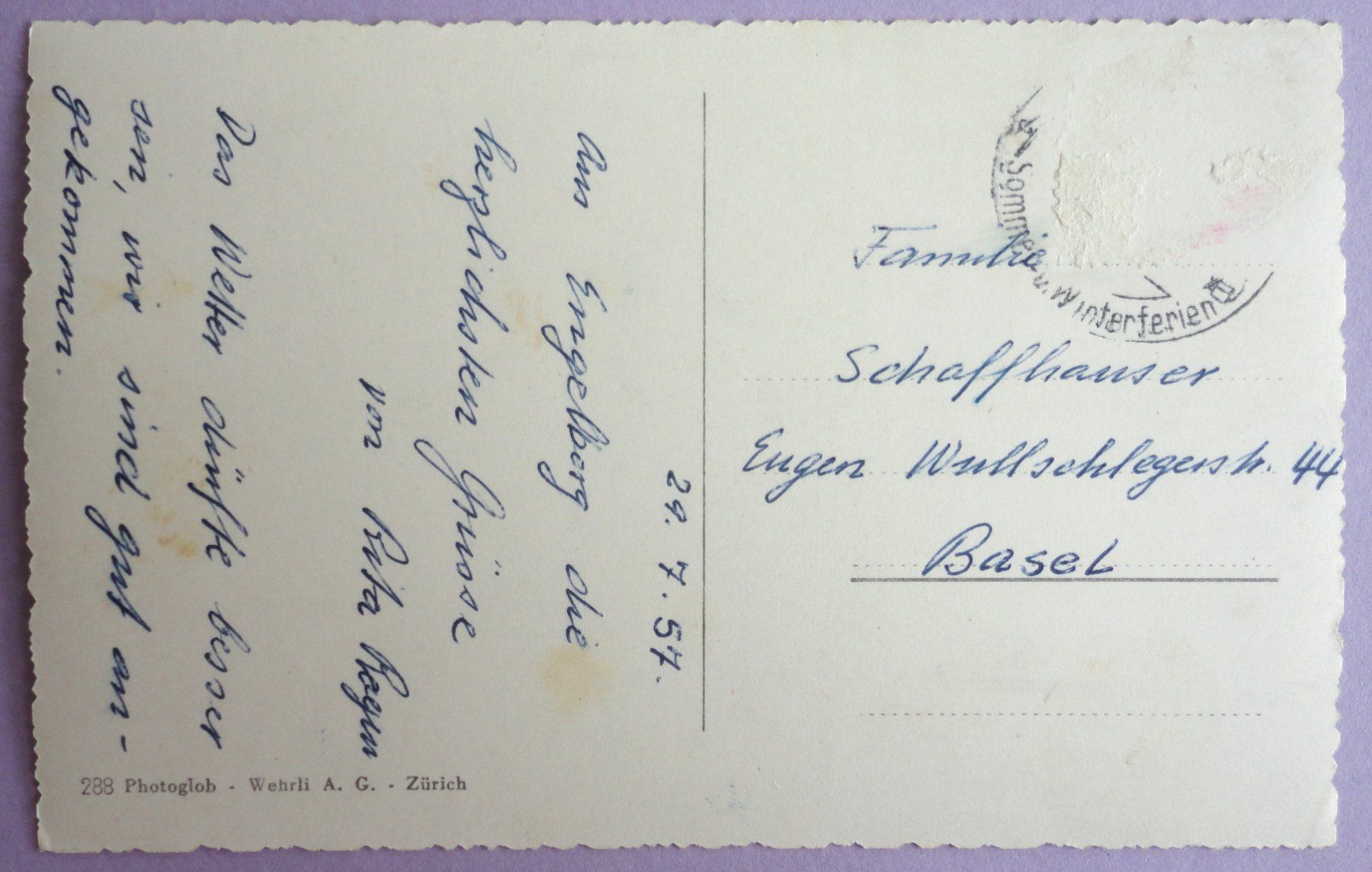 Cartoline postali: Engelberg – Difettoso da Fétigny venduto da Billy2miny 1