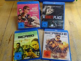 Baby Driver / A Quite Place / Sicario 1 + 2