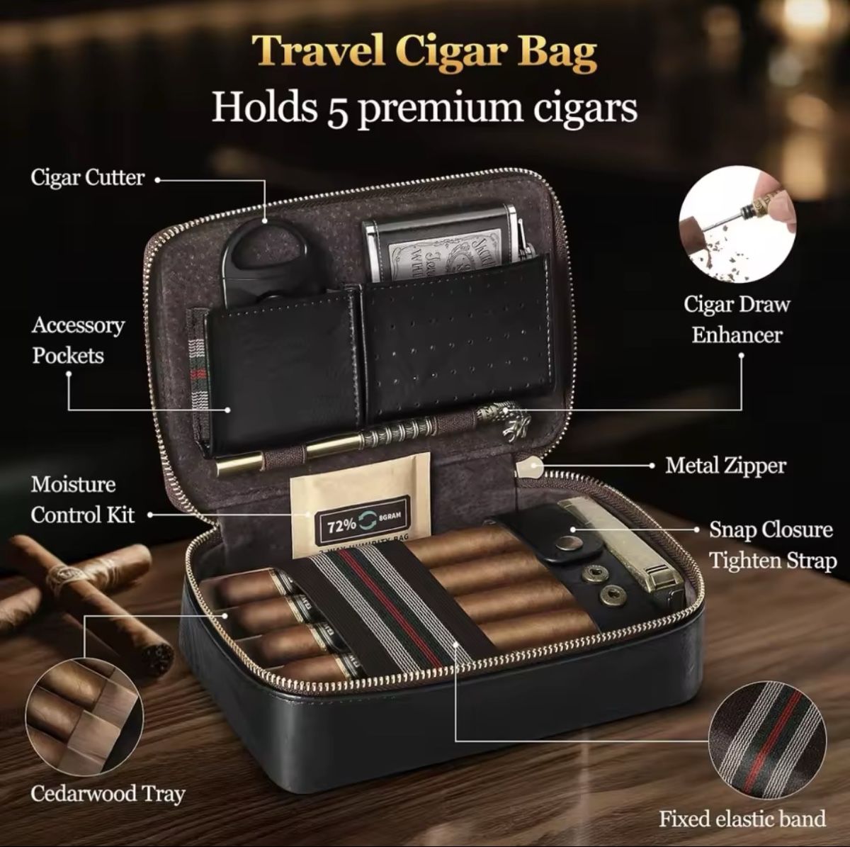 Autres tabacs: Zigarren Etui Leder – Neuf avec emballage d'origine à Flawil par swisstrendshop 2
