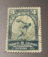 Kolumbien 1935 alte briefmarke