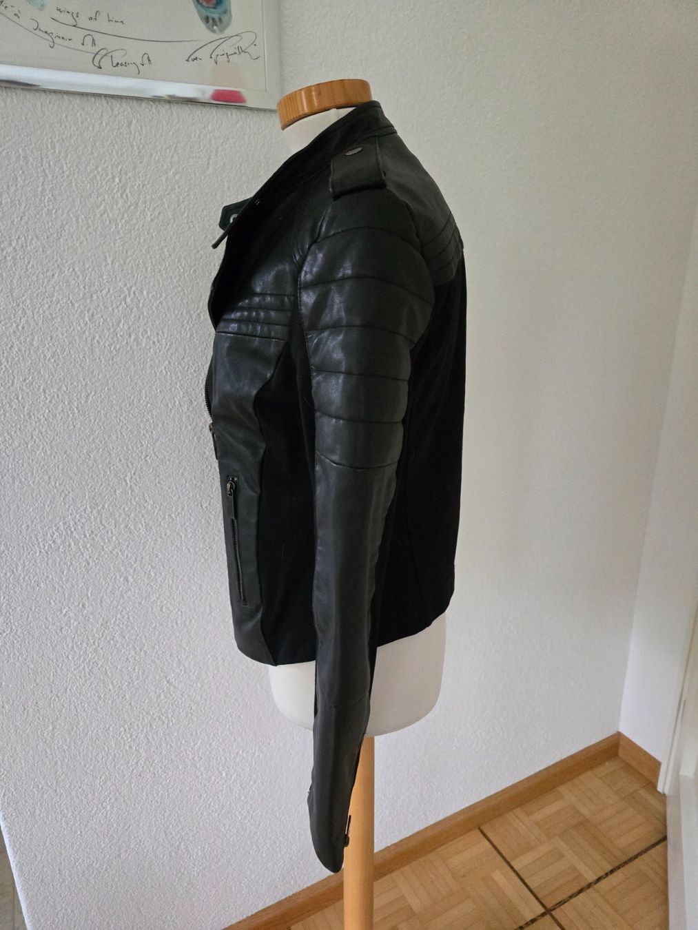Pinko Giacche: Pinko Leder/Stoff Bikerjacke Gr. 34 – Usato da Bottmingen venduto da sandy_2 2