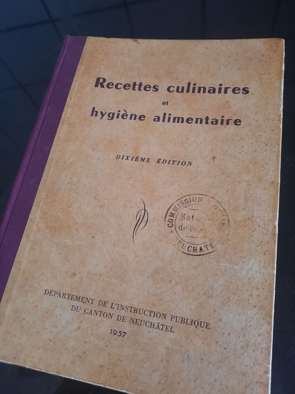 Livres: RECETTES CULINAIRES, instruction publique , 1957 – D'occasion à Le Locle par marylise01 1