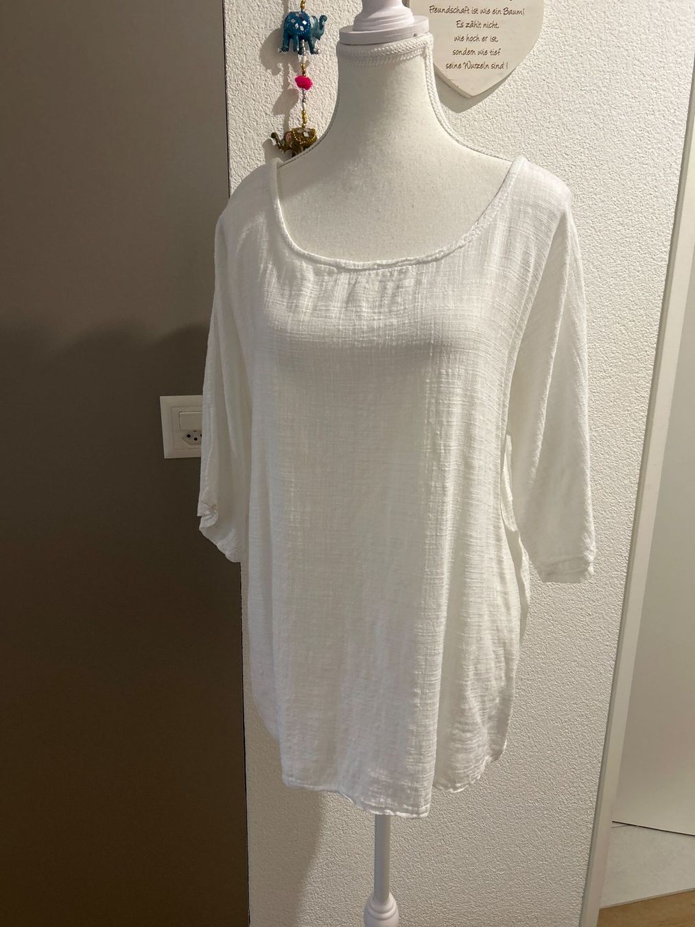 Camicette: Damen Blusenshirt weiss – Usato da Brunnen venduto da Nala2929 4