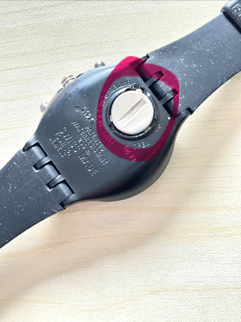 Swatch Orologi: Swatch Uhr, Black Stripes, Chronograph – Usato da Grenchen venduto da chththl 7