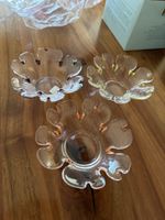 3 Glas-Schälchen Blumenform, 3 Stk., von Partylite