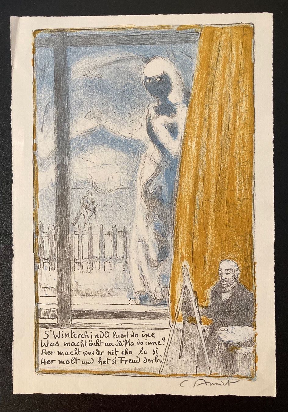 Grafica & Litografie: Cuno Amiet, Lithographie – Nuovo (secondo la descrizione) da Einsiedeln venduto da Fundgrube59 3