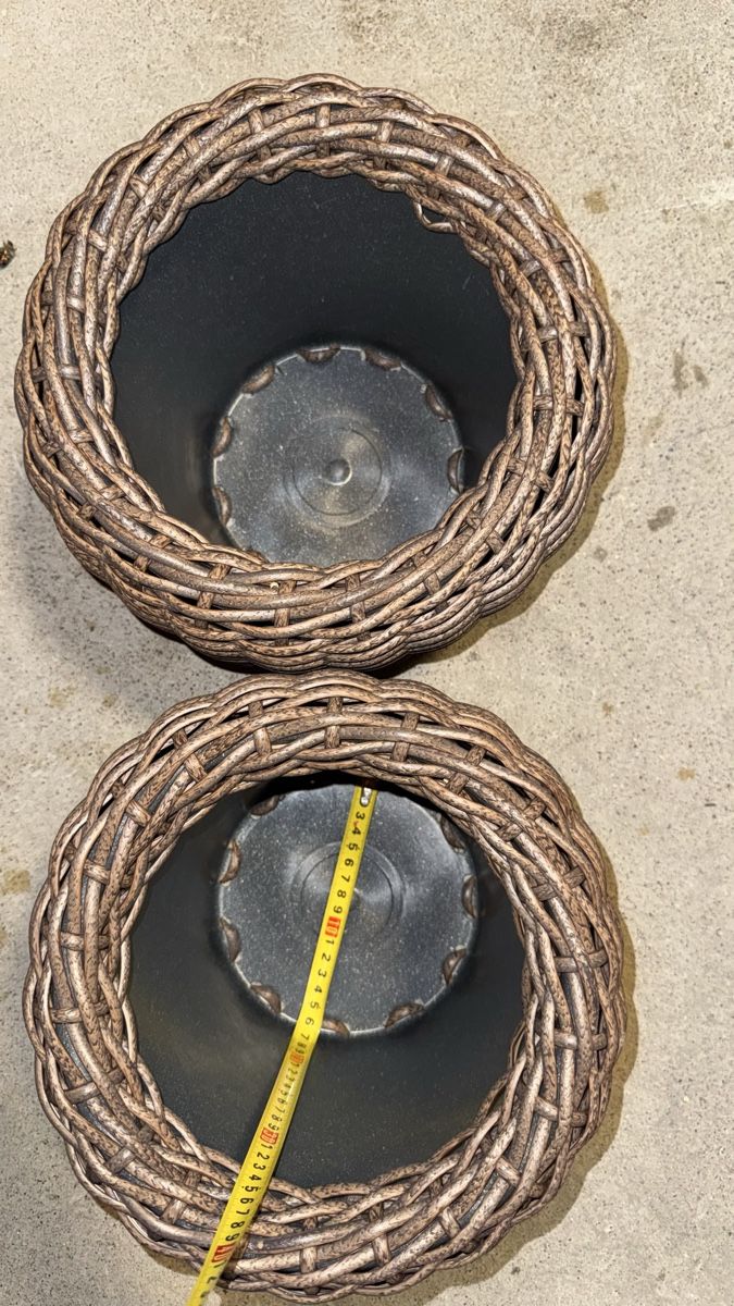Vasi per fiori: Rattan Planter Pots (2) – Nuovo (secondo la descrizione) da Unterentfelden venduto da che_9xcp 3