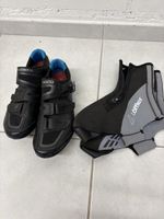 Shimano R260L Rennradschuhe Grösse 43 mit Löffler Überschuhe