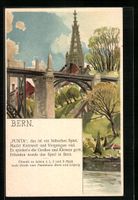 Litho Bern, Brücke mit Domspitze