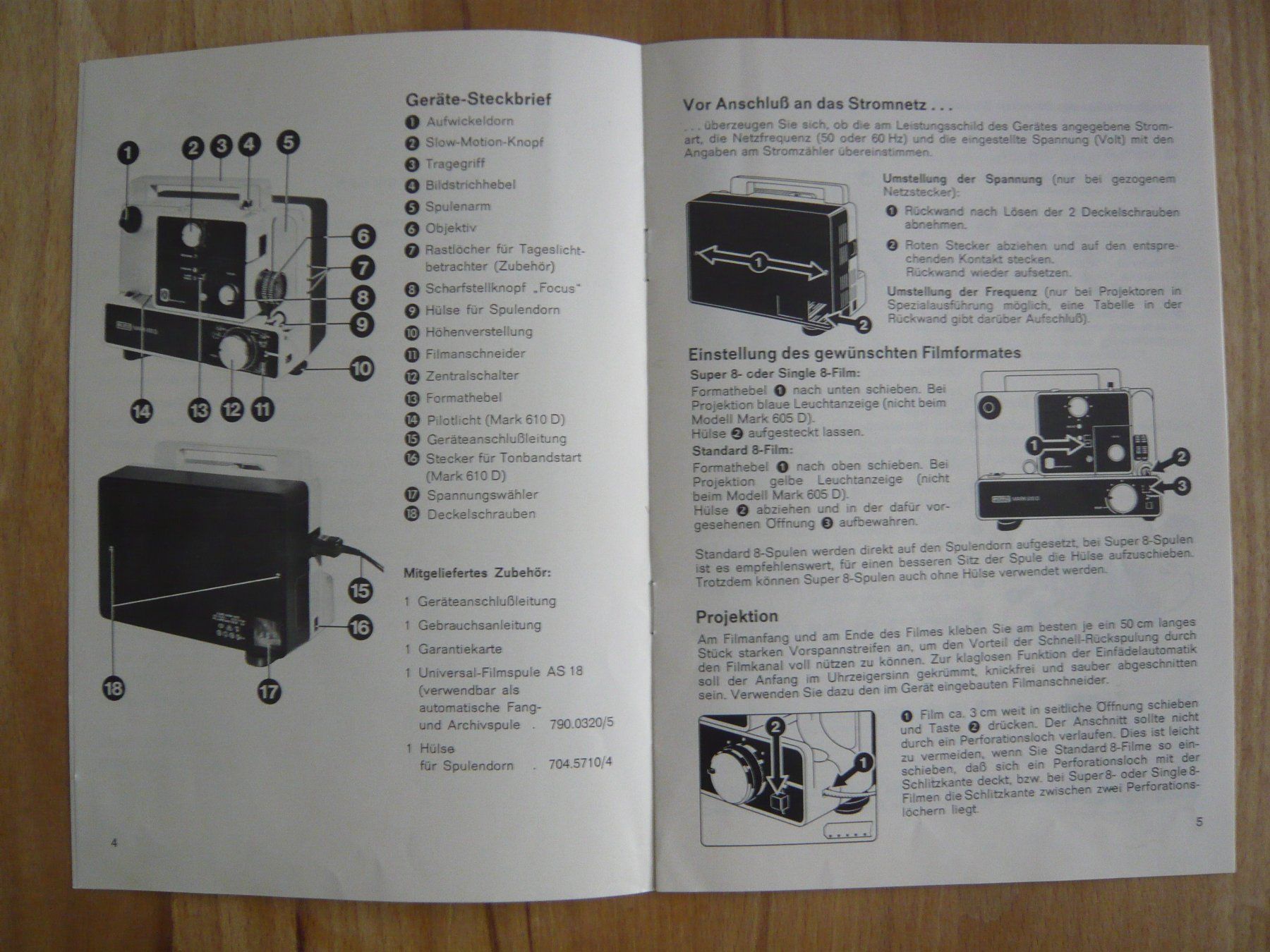 Home Cinema: Eumig MARK 610D Stummfilmprojektor – Usato da Winterthur venduto da Cajun 6