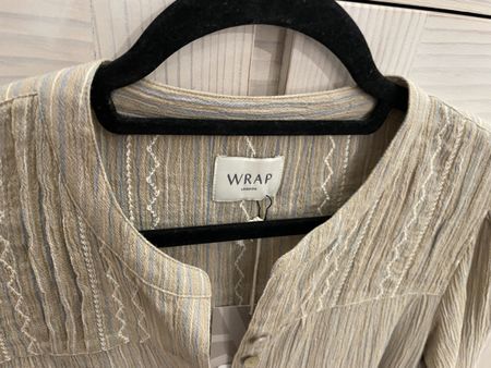 Neu WRAP  Bluse, gestreift, beige Grösse 34-38, Neu!