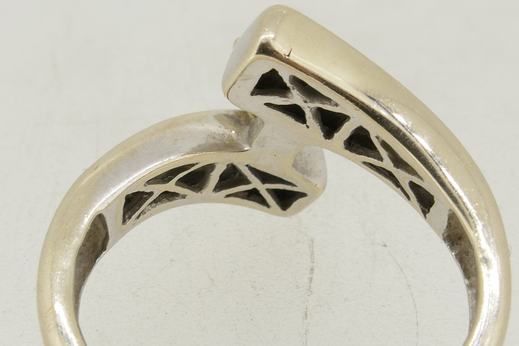 Anelli: edler Brillant Ring 14 Karat 4,2 gr. Ringgröße 51,5 – Usato da Schaffhausen venduto da swisswatches-andmore 6