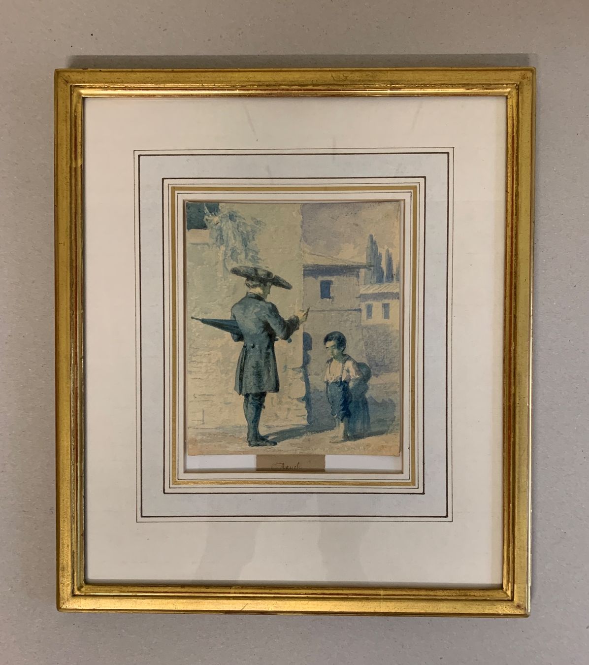 Gemälde: Charles Rauch (1791-1857)Aquarell – Gebraucht aus Biel/Bienne von Katja01112