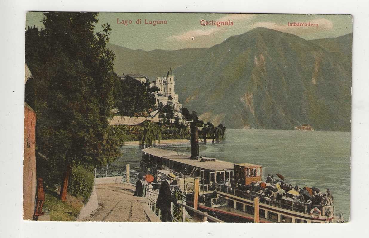 Cartoline postali: Castagnola, 1907 – Usato da Spiez venduto da Niesen20
