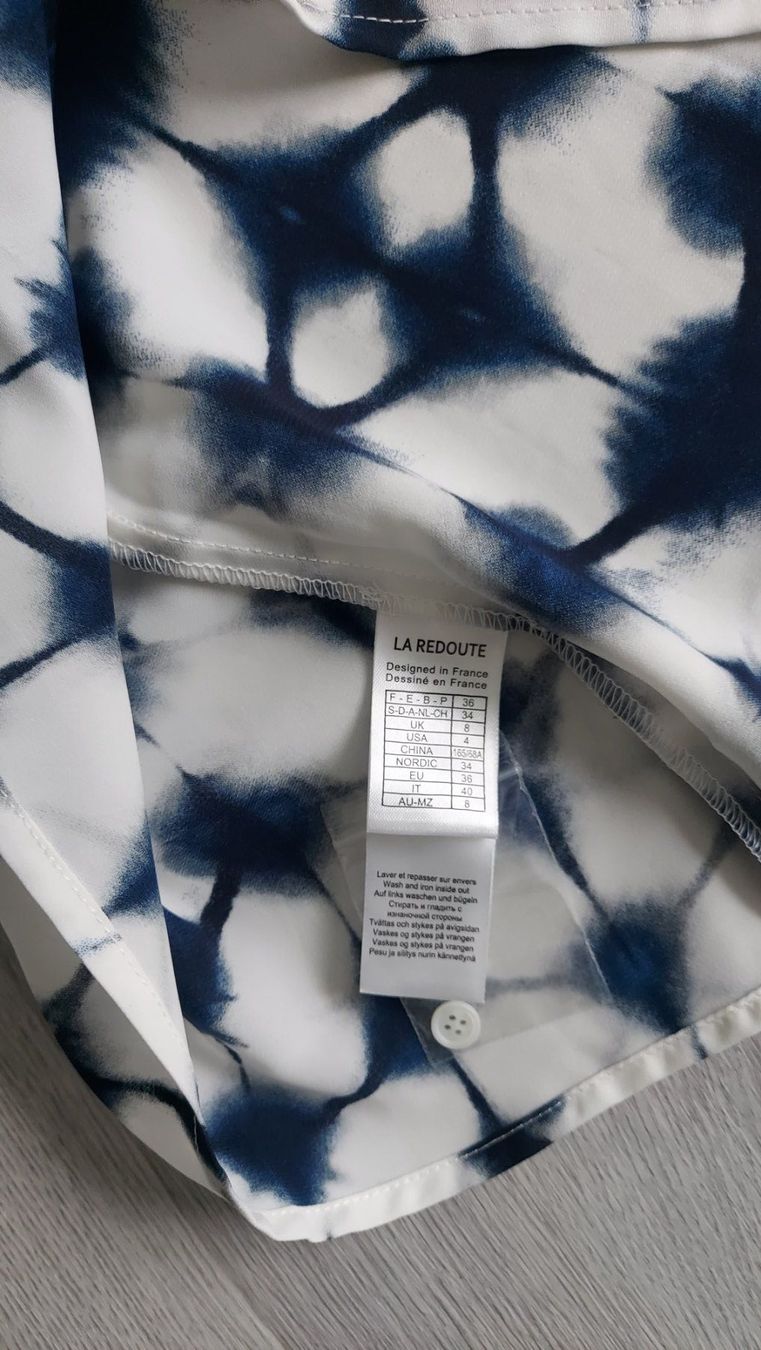 La Redoute Blusen: Bluse atelier R     Gr. 36    100 % Polyester   marine/weiss – Neu (gemäss Beschreibung) aus Langnau am Albis von kktdora 2