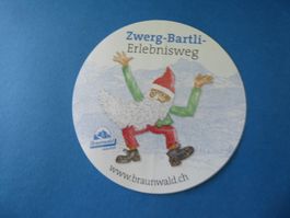 Abziehbild Braunwald Zwerg Baartli Erlebnisweg, 9,5cm