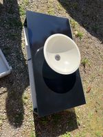 Waschtischmöbel Sabella Swiss Made schwarz mit Waschbecken