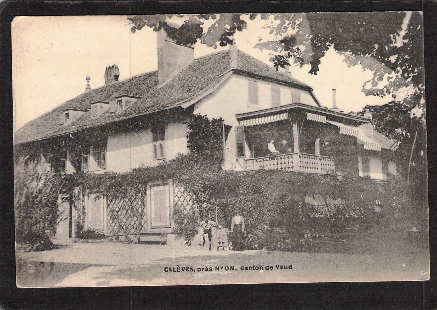 Ansichtskarten: Calèves , près Nyon , VD , gel. 1912 – Gebraucht aus Reichenburg von ibiza18