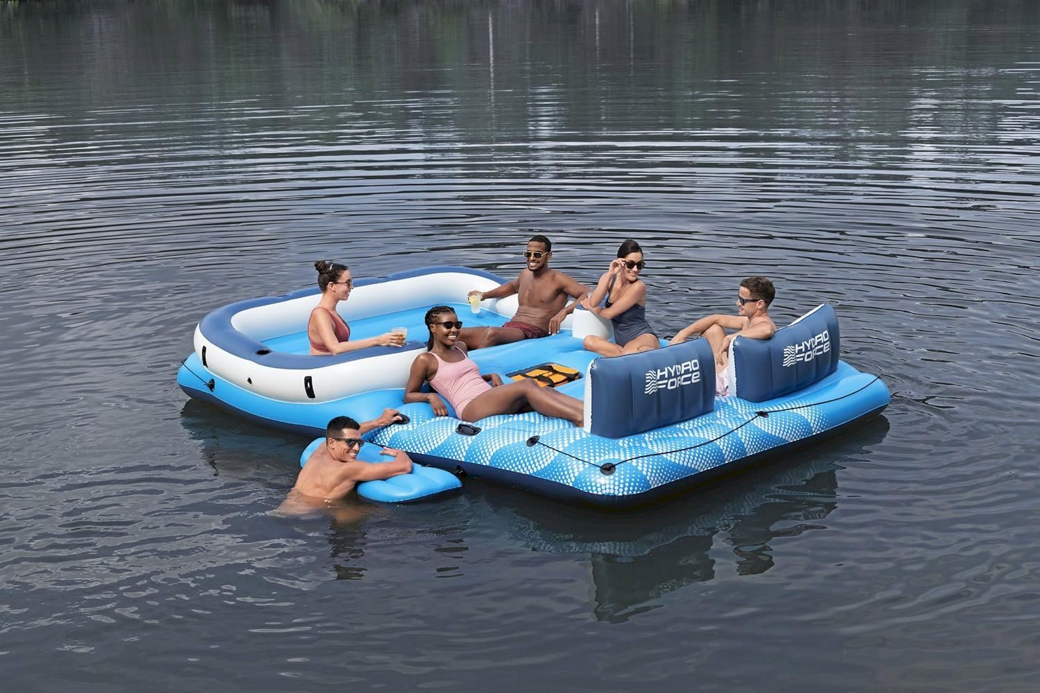 Piscine: Bestway HydroForce 6 Personen Badeinsel – Nuovo e nell'imballaggio originale da Bottighofen venduto da zaap 6
