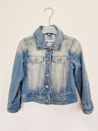 Mädchen Jeans Jacke C&A Gr. 110 4-5Y Hellblau