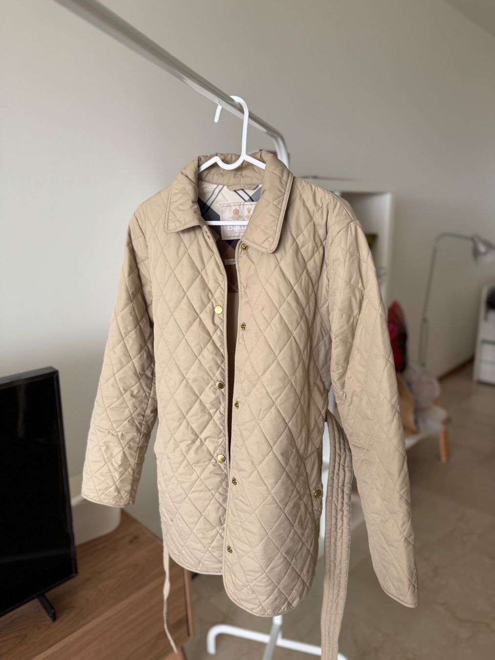 Barbour Vestes: Barbour Quilted Jacket Beige Size 34 good condition – D'occasion à Genève par desti_prtw