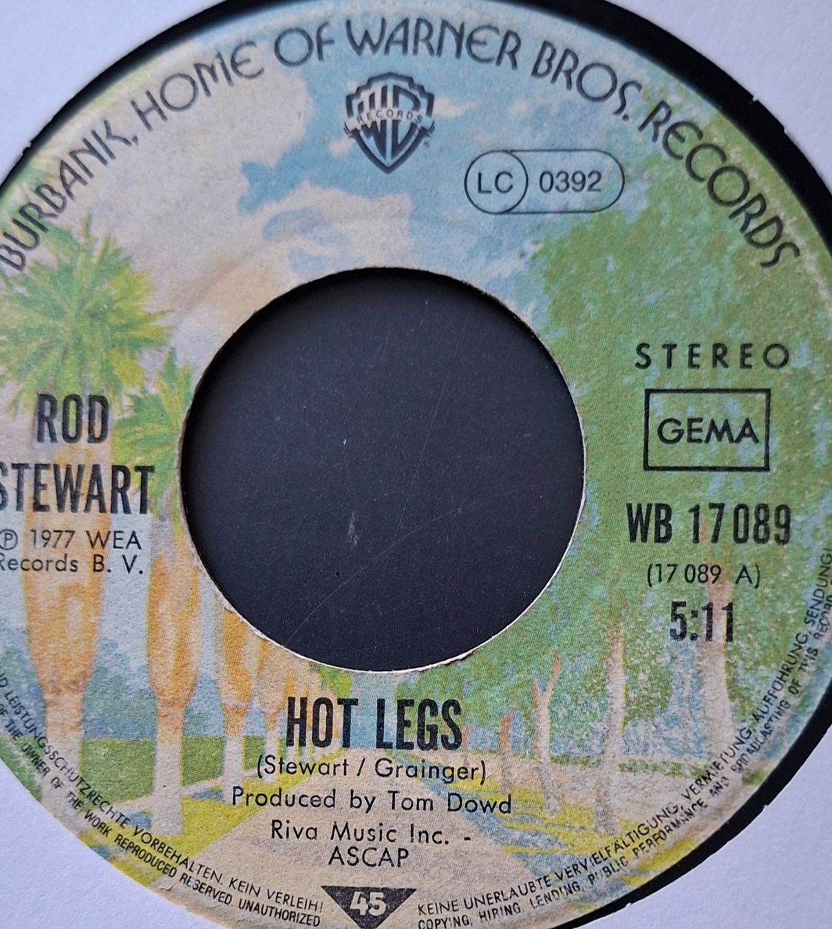 Dischi in vinile: Vinyl-Single Rod Stewart - Hot Legs – Usato da Langenthal venduto da Modo39