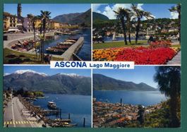 Ascona - Lago Maggiore, Mehrbilderkarte, 1985, gelaufen