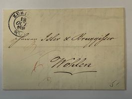 Vorphila Zürich 1841, 12. Oktober - nach Wohlen