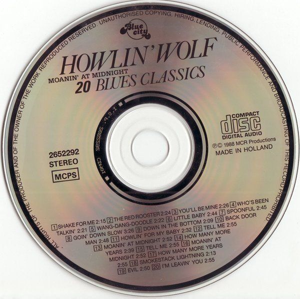 CD: Howlin' Wolf - Moanin' at Midnight – Usato da Unterbäch venduto da jaqila 2