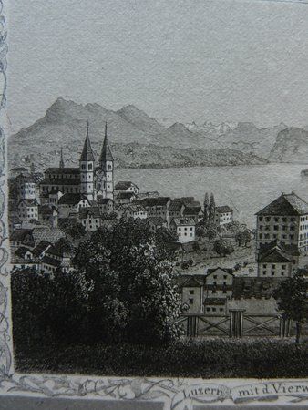 Incisioni: Luzern Souvenirblatt von Ringger – Usato da Risch venduto da Rischli15 8