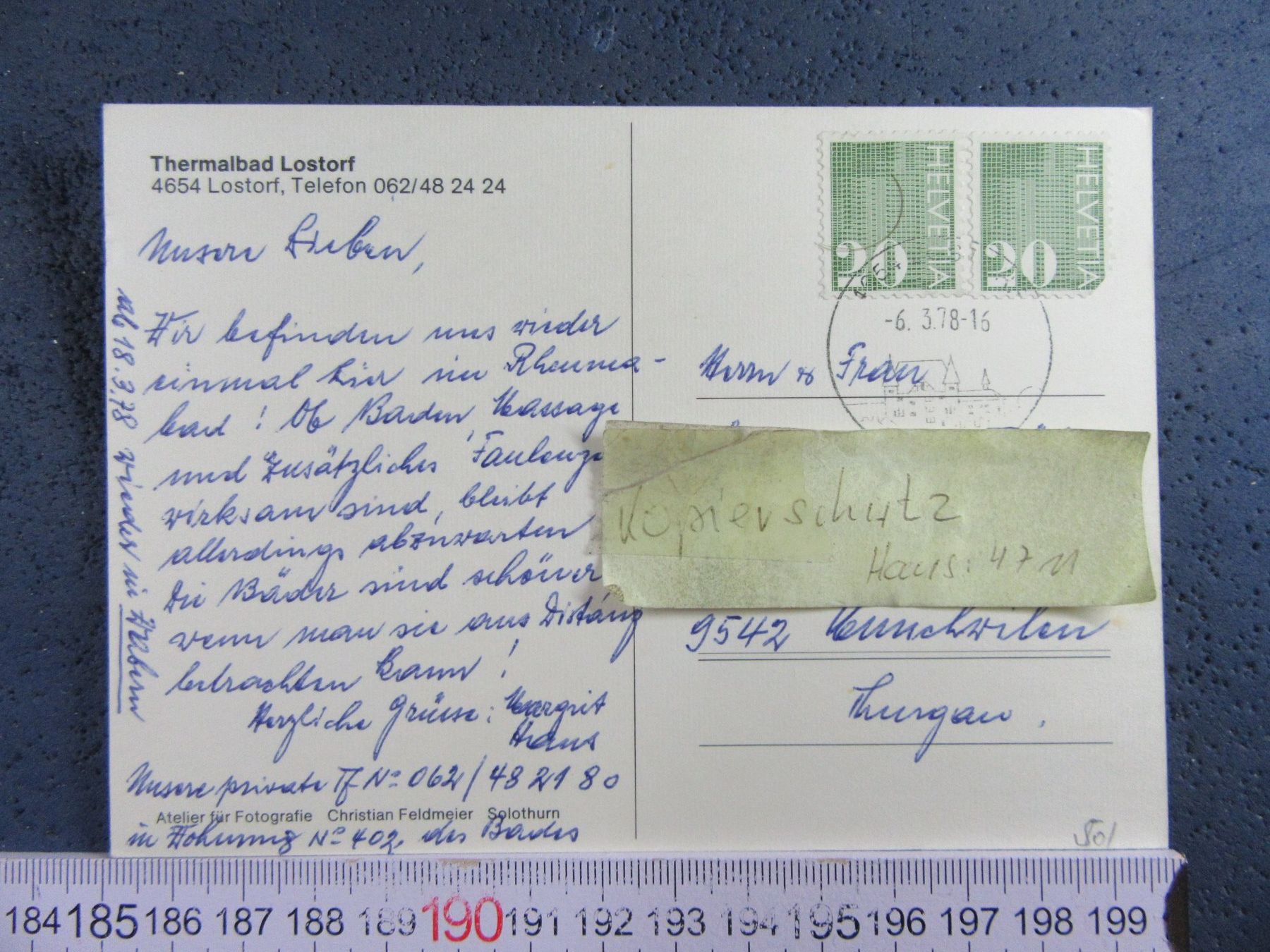 Cartoline postali: LOSTORF THERMALBAD  1978 LUFTBILD 1978 AK SO – Usato da Ettingen venduto da Hausi4711 1