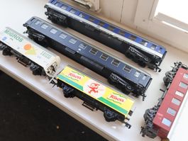 Rivarossi/Lima 5 x SBB & Co grosses Wagen Set - Spur 0