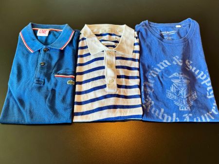 2 POLO-Shirts, 1 T-Shirt, Luxusmarken, Grösse M