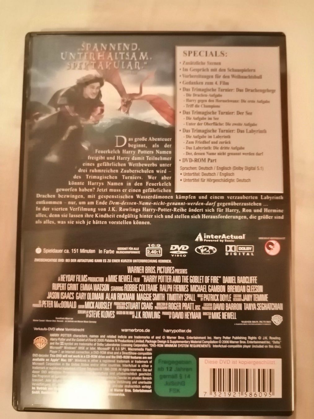 Tutti i DVDs: 2 DVD Harry Potter und der Feuerkelch – Usato da Nunningen venduto da silvermoon68 2