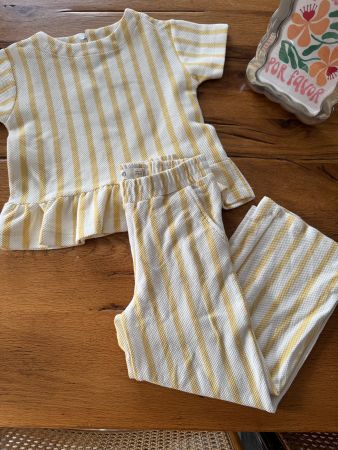 SUMMER SET 🌻 set pantalon & haut à rayures NEW! 104/110