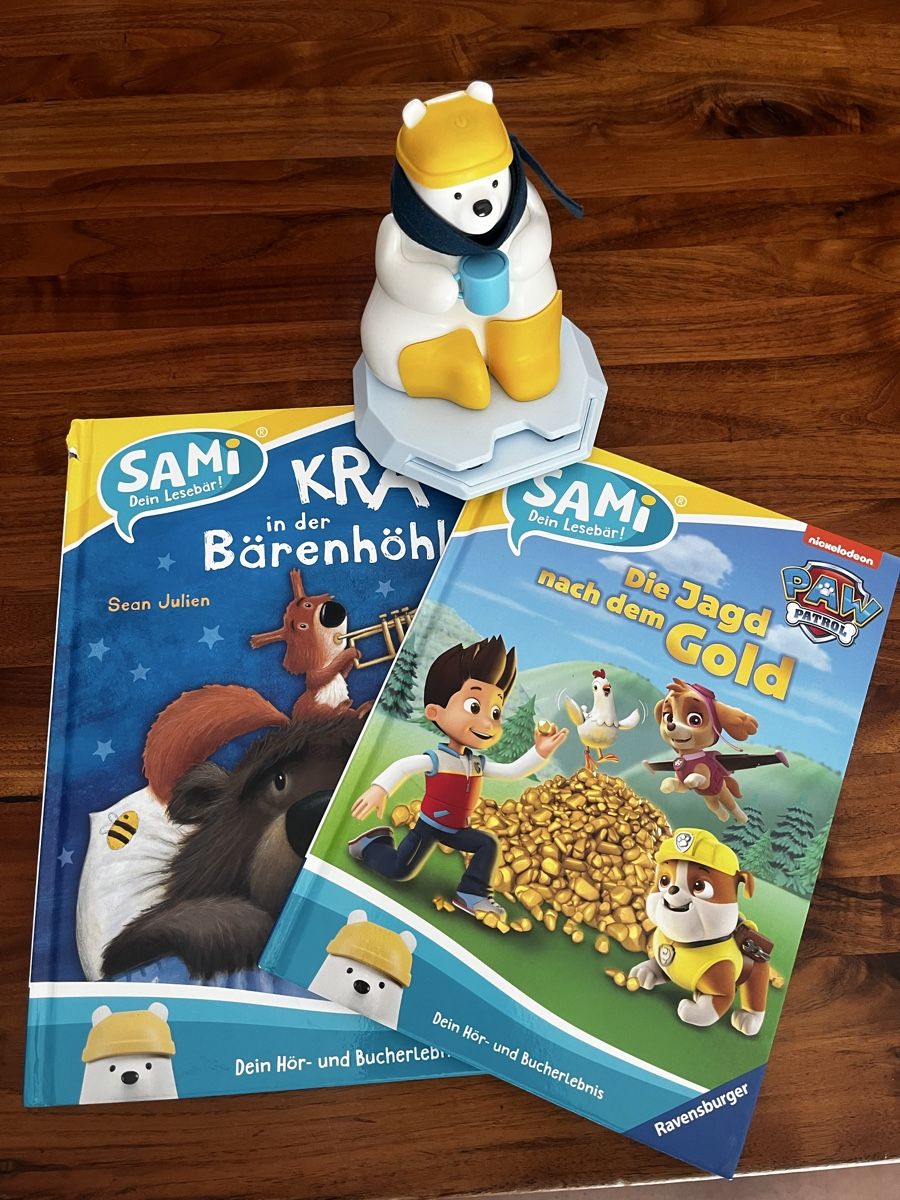 Ravensburger Giocattoli: Sami Lesebär mit 2 Büchern – Usato da Chur venduto da cardem86