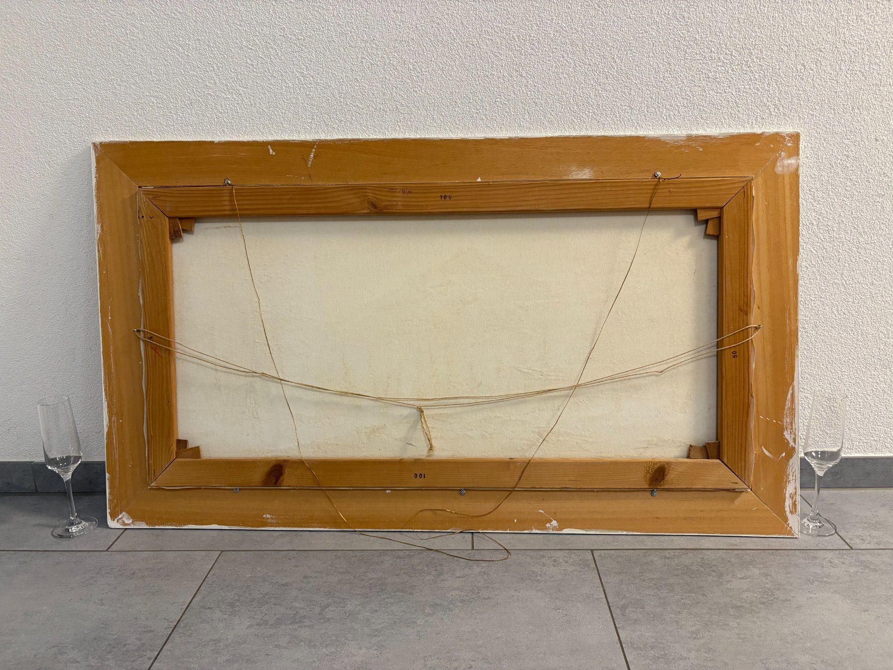 Gemälde: 116 cm breitx 65.5/ Corti/ Ölgemälde Berglandschaft mit Bach – Gebraucht aus Ottenbach von TimelessEmotions. 9