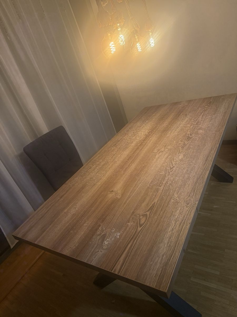 Conforama Tavoli: Esstisch Holzoptik mit X-Gestell gebraucht – Usato da Aarau venduto da jea_hp7n 4