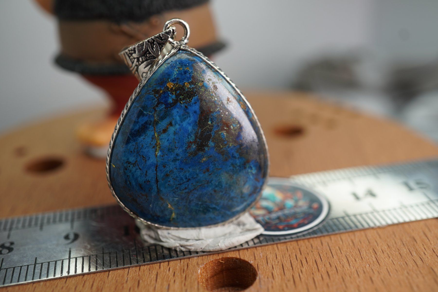 Mineralien & Heilsteine: Azurit Blau            Anhänger  Räumung – Neu und originalverpackt aus Eschenbach SG von topstone